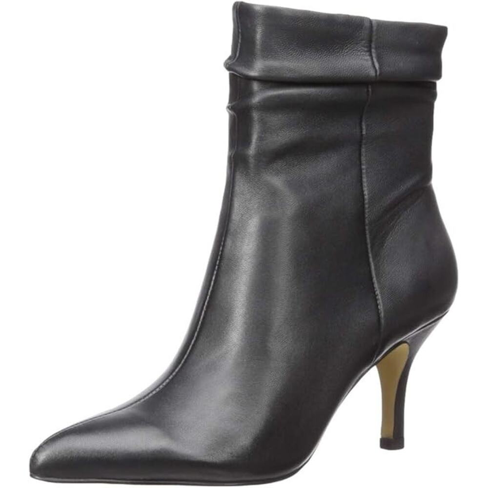 Bella Vita Danielle Leather Ankle Booties, Black Size 9WW